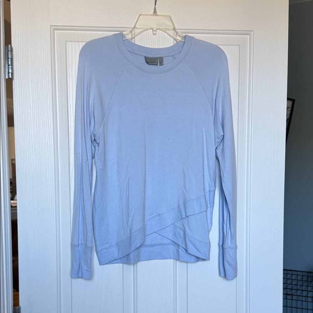 Athleta Light Blue Long Sleeve Top